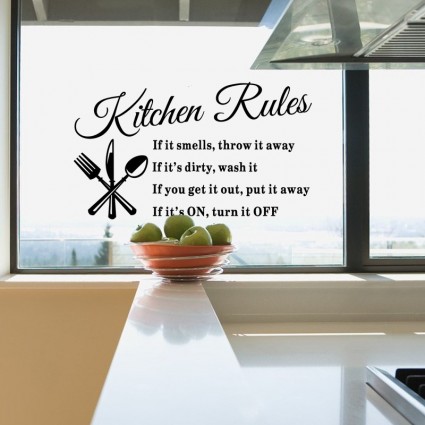 Kuhinjska Pravila - Zidna Naljepnica